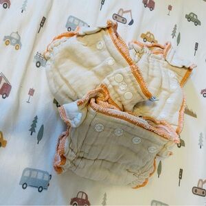 THREE Cloth-eez Workhorse Diapers (Size Newborn)